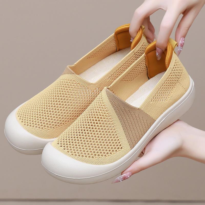 2026Summer Women's Shoes New Breathable Canvas Shoes Fashion Casual Sneakers for Women Lightweight Walking Flats Slip-On Loafers