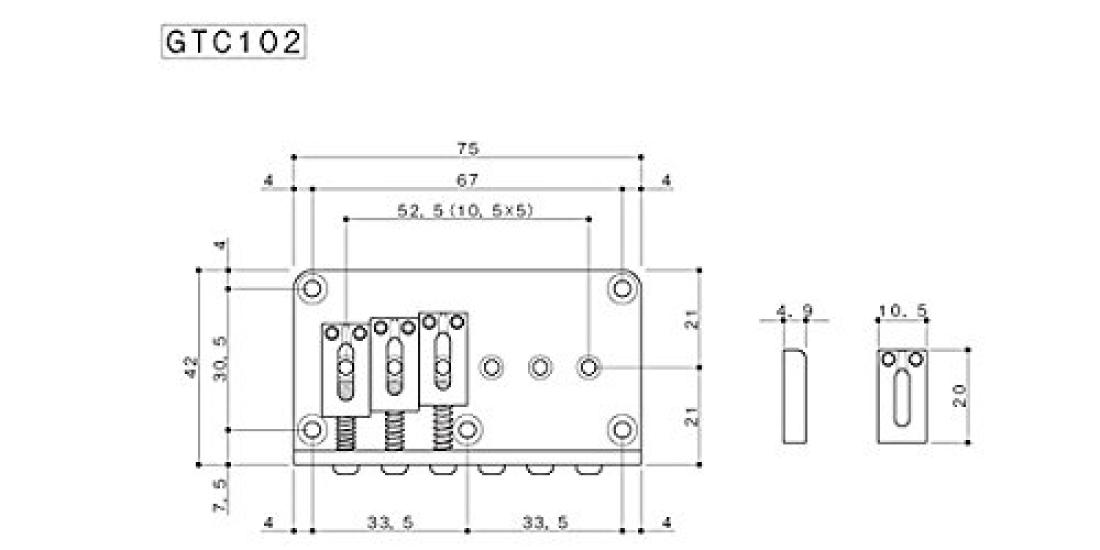 

GOTOH guitar bridge GTC102B []