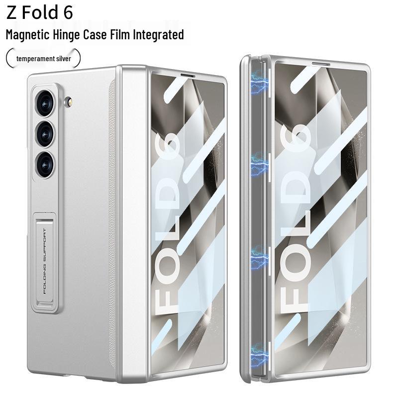Samsung ZFold6 Magnetisches Scharnier Case: Vollständige Abdeckung, Integrierte Folie & Hartschalen-Halterung