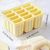 1pc Silicone Ice Pop Maker Mold with Non-Stick Easy Pull Lever , Central Lever Release System , Heavy Duty Silicone Freezer Safe Ice Cream