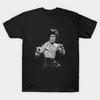 Pánské černé tričko s potiskem Bruce Lee Potisk na přenosovém papíře bez ořezu Bavlněné tričko