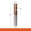 Taiwan 60° Tungsten Carbide 4-Flute Coated End Mill for Steel CNC Machining