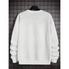 Cute Cat, Adorable Pet Print Men'S New Crew Neck Sweatshirt, Loose Fit Fashionable Trendy Casual Sporty Versatile Pullover Top for Men