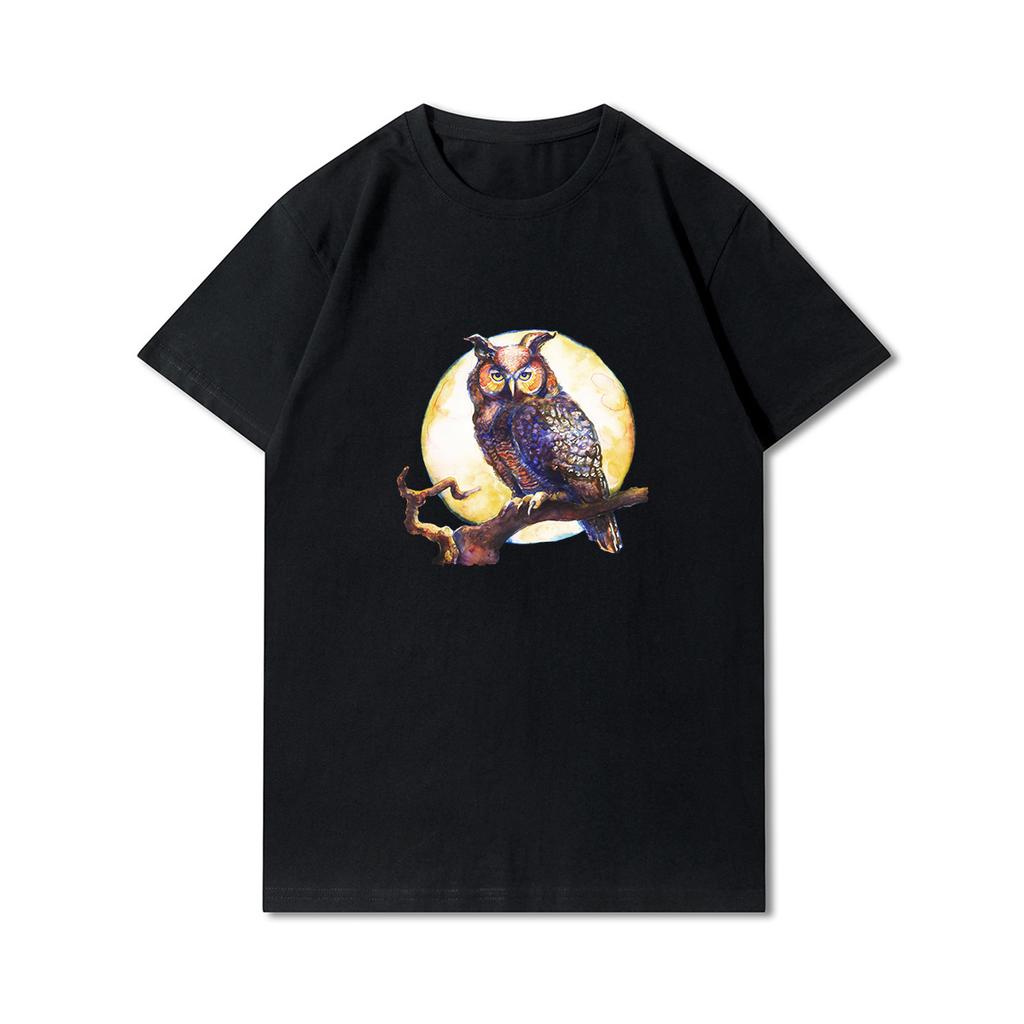 100 vzorů letní nadměrná trička pro ženy s potiskem zvířat, ležérní krátké rukávy, 100% bavlna, výstřih do O