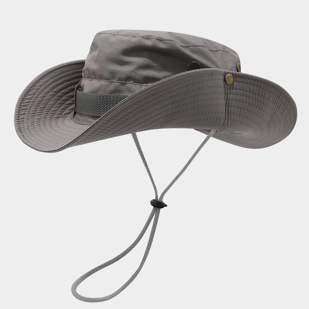 Wide Brim Fisherman Hat For Men Women Sun Protection Breathable Outdoor Summer Accessory