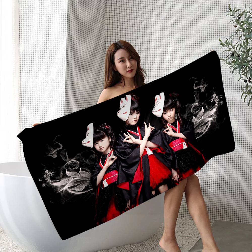 Classic Kawaii Metal Band B-Babymetal Microfiber Beach Towel Absorbent Quick Dry Soft Yoga Swimming Resort Mountain Towel