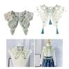 Embroidery Butterfly Flower Yunjian Shawl Decorative Pearl Tassels False Collar