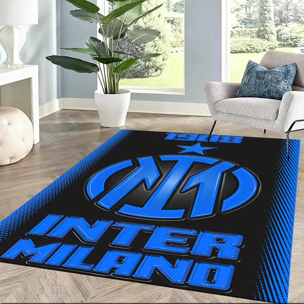 Inter Milan Floor Rug Office Rug Suitable For Hallway Dining Room Decorate Room Dormitory Antislip Carpet Office Home Decor