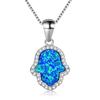 New Simple ins Platinum Palm White Diamond Necklace Daily Versatile Personalized Necklace