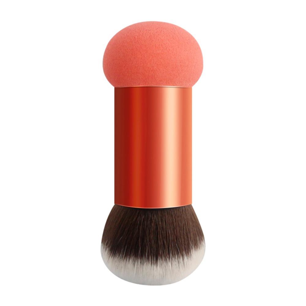 Chubby-shaped Foundation Brush Double Head Makeup Brush  for Loose Powder Eyeshadow Style 01