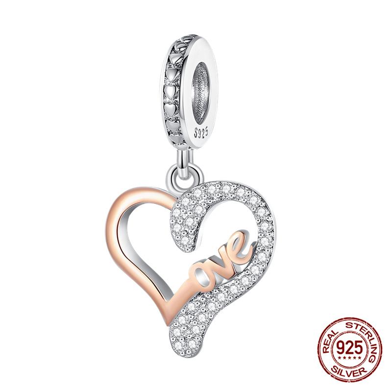 100% Copper Love Mother And Daughter Charms Fitoriginal Bracelets Diy Jewelry Making For Women Gift
