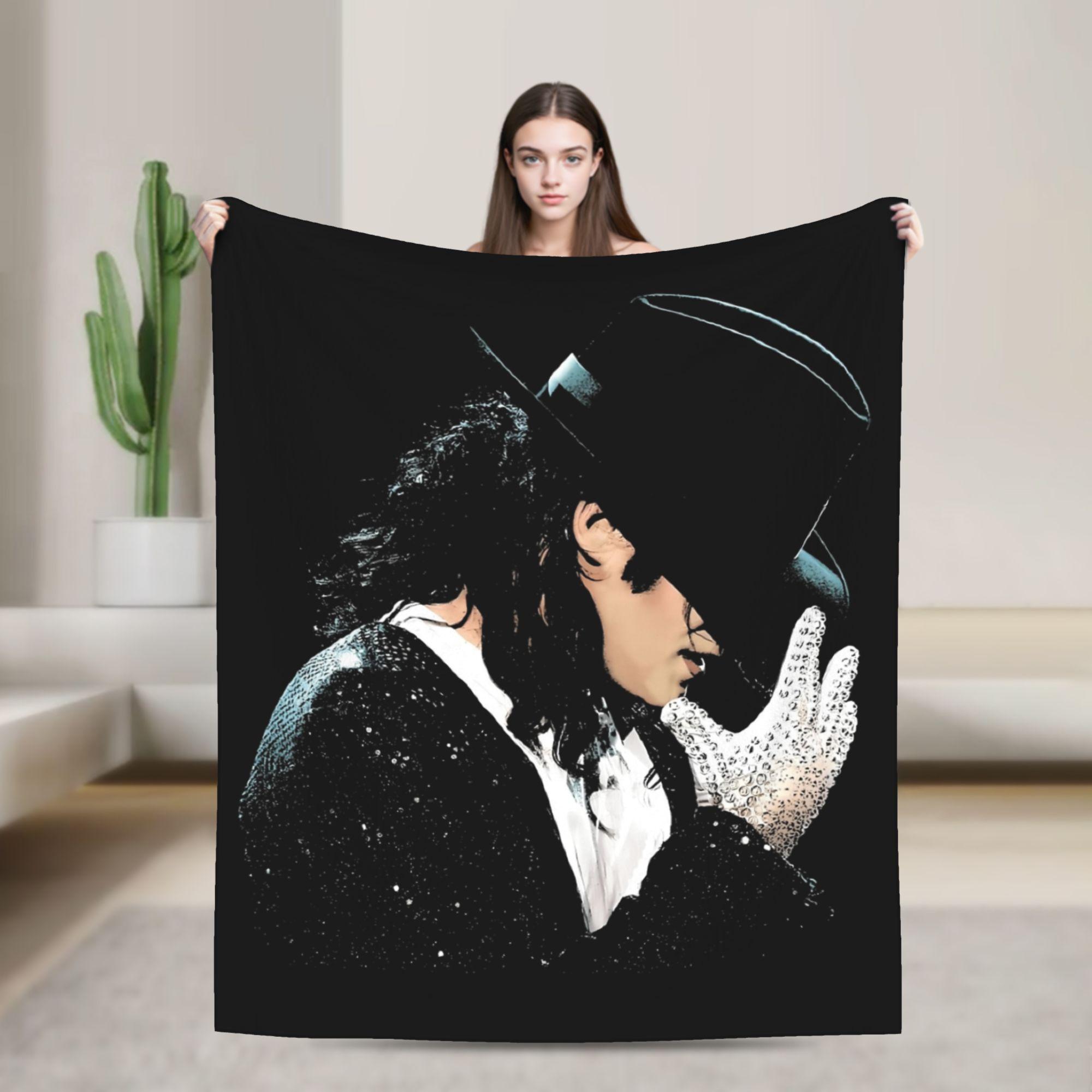 Pandara Jewelry Unisex Mj King Of Pop 90S Michaels Jacksons Blankets Flannel Printed Breathable Super Soft Throw Blankets For Bed Car Plush Thin Quilt