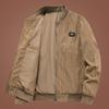 Chaqueta de Pana Chaqueta Casual para Hombre Multibolsillos Cuello Beisbol Vintage Estilo Herramienta Chaqueta Top Holgada