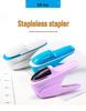 Kede You 5299 Staple-Free Labor-Saving Stapler for Office & Kids, Staples Up to 8 Pages