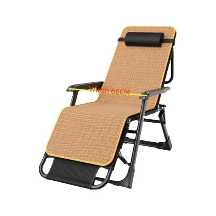 Folding Recliner Chair Outdoor Camping Picnic Traveling Portable Metal Frame Lounge Livingroom Chair Amagi
