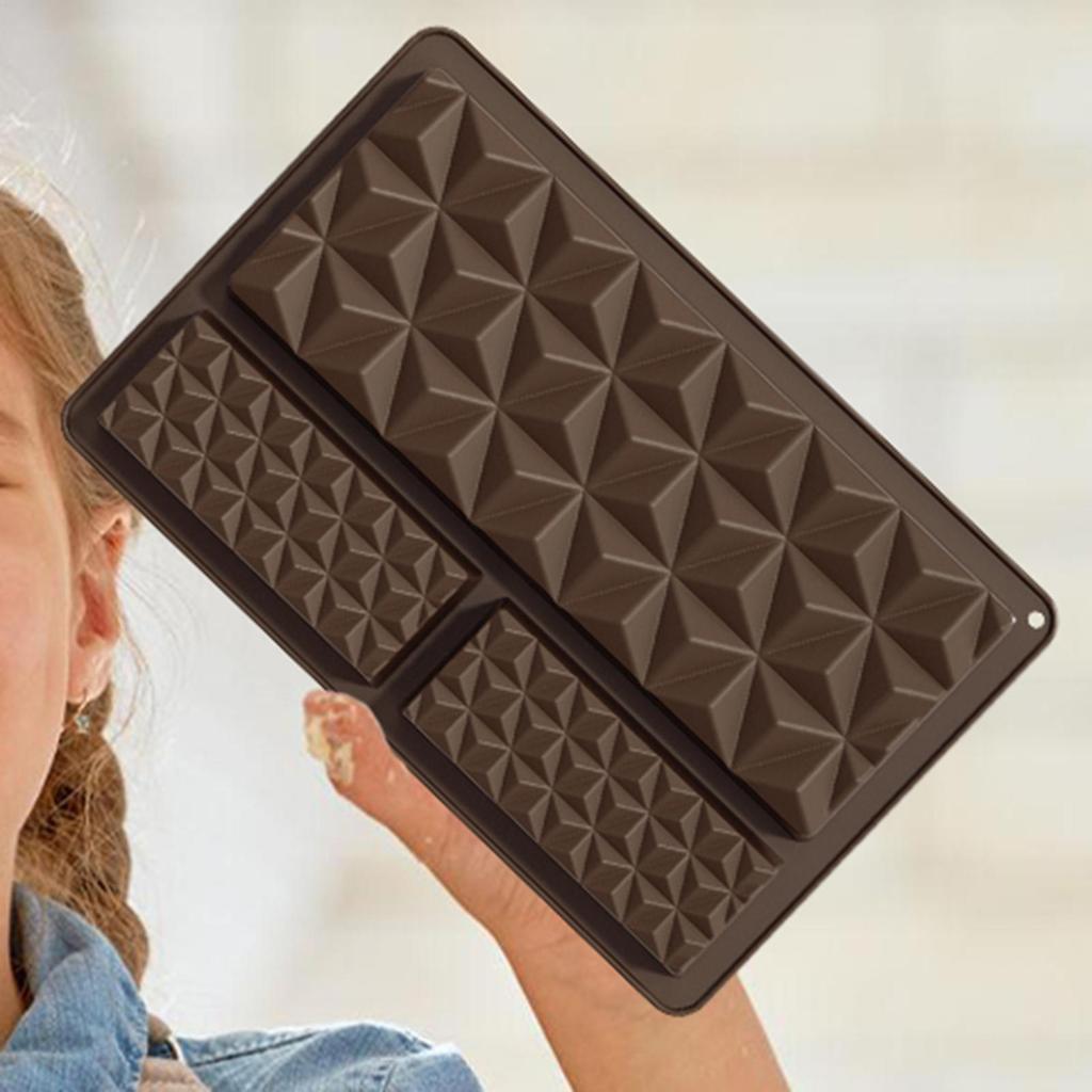 Chocolate Molds Silicone Food Grade Silicone Deep Chocolate Bar Mold Easy Release Kitchen Baking Moulds For Birthday Gathering