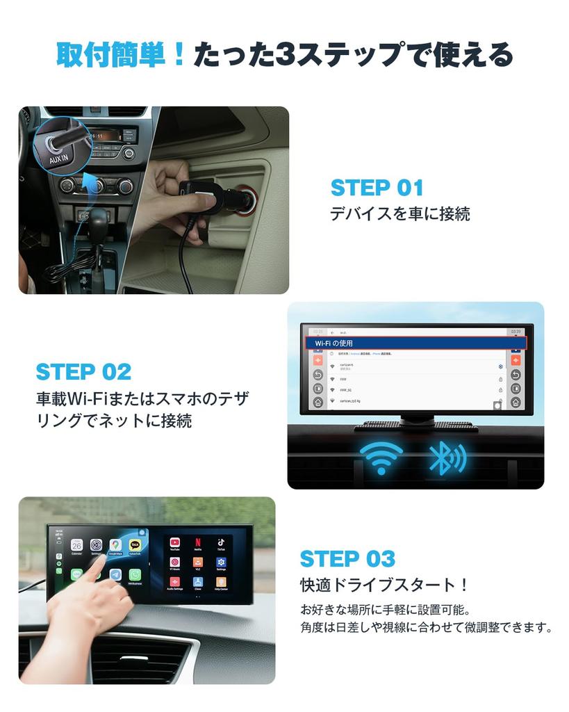 Ottocast 2025 Neues ScreenFlow Tragbares Display Android Android Wireless Auto Auflösung Split-Screen für Streaming-Videos auf und Technische Konformität