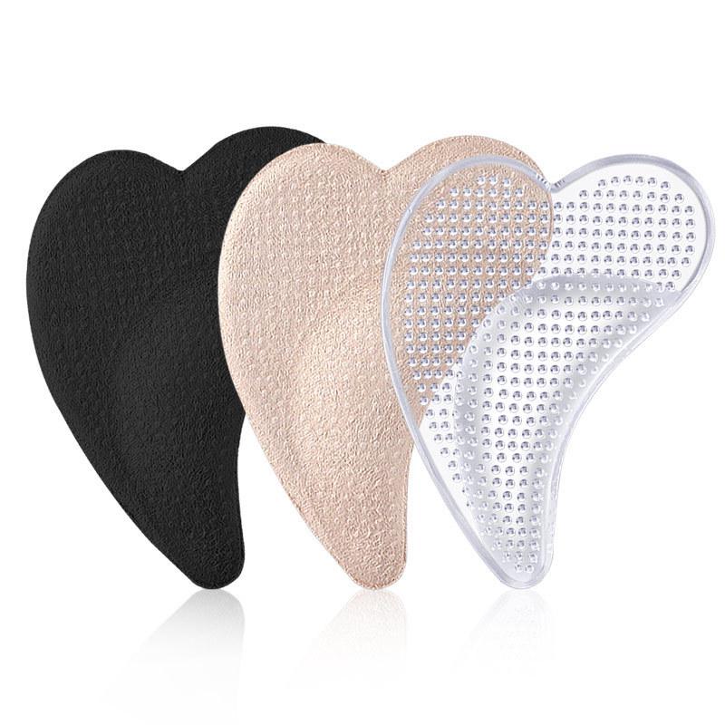 Heart-Shaped Arch Support Pads for Flat Feet & High Arches - Self-Adhesive, Shock-Absorbing Insoles