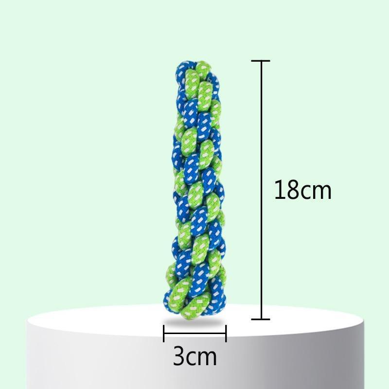 Nibble Pet Dog Toy Puppy Tooth Cleaning Rope Knot Dog Training Toys Resistant Dog Rope Toys Grinding Teeth Pet Cotton Rope