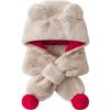 Mini Balabala Kids' Winter New Year Integrated Hat and Scarf