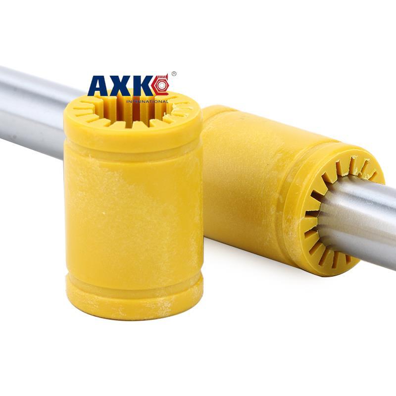 3D Printer Solid Polymer Yellow engineering plastic Linear bearing  Self-lubricating linear bearing LM6 LM8 LM10 LM12 LM16 LM20 LM10-S 10x19x29