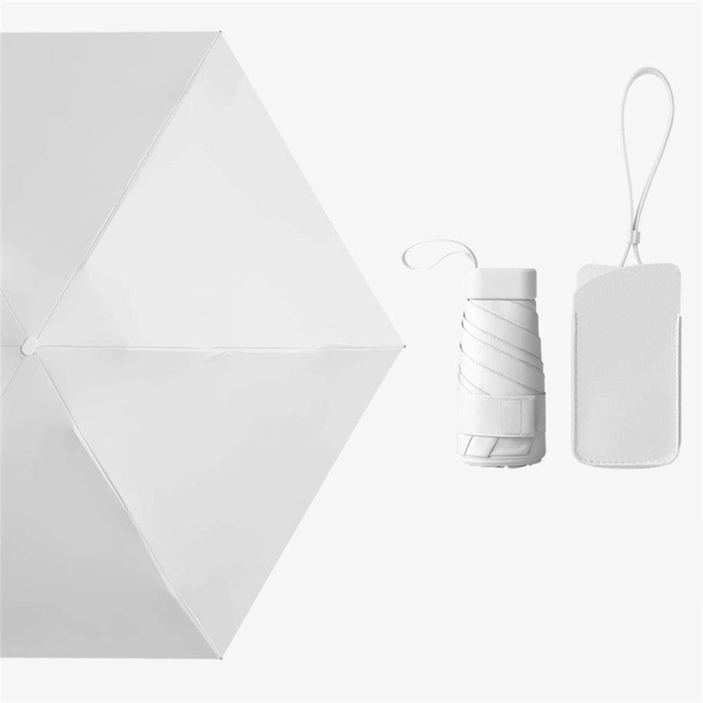 Outdoor Mini Umbrella 6-fold Portable Folding Ultralight Uv Protective Sun Rain Umbrellas Parasol Umbrella