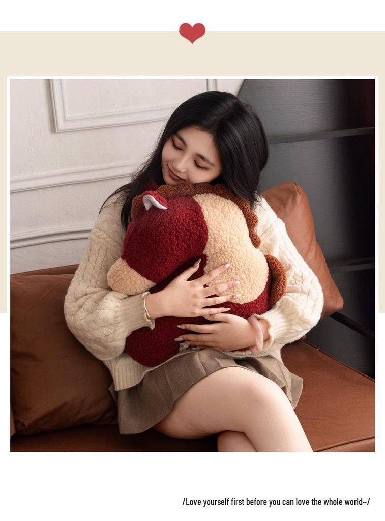 Irregular Shape Plush Horse Pillow - New Year Sofa and Car Decoration Gift