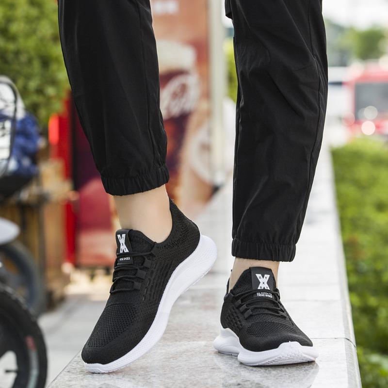 Men's Shoes Flyknit Mesh Breathable Casual Shoes Sports Shoes