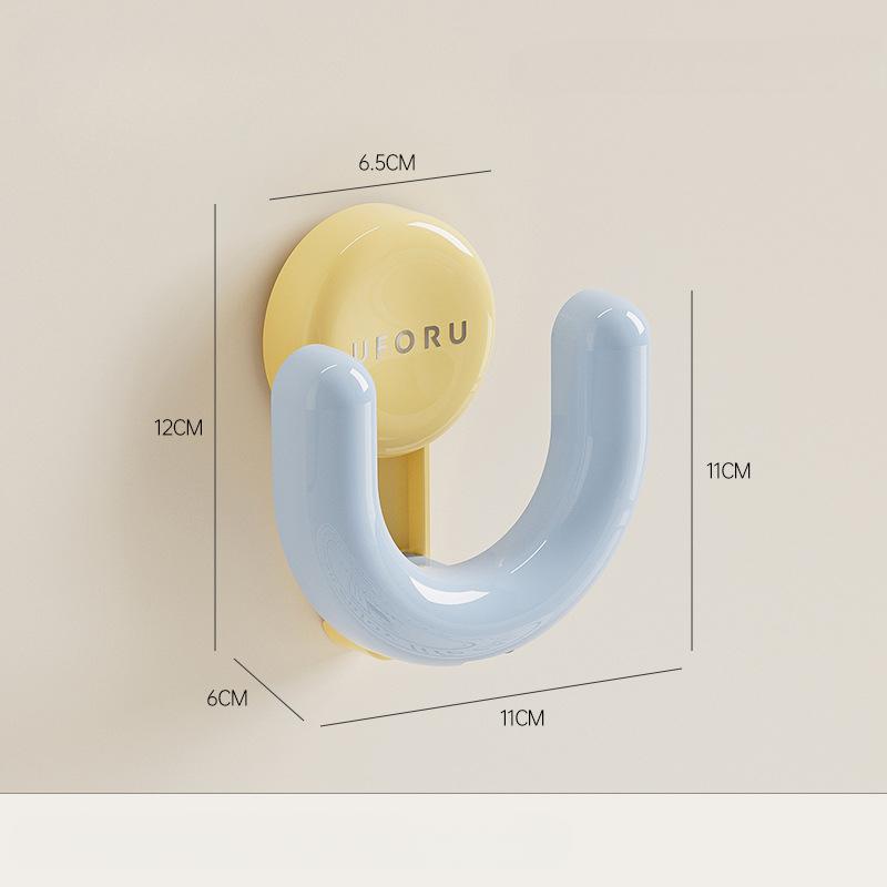 Saugnapfhaken, Multifunktional, Kein Bohren erforderlich, Starker Haken, Hinter Badezimmertüren, Tragfähigkeit 5kg, Wandmontierter Klebehaken