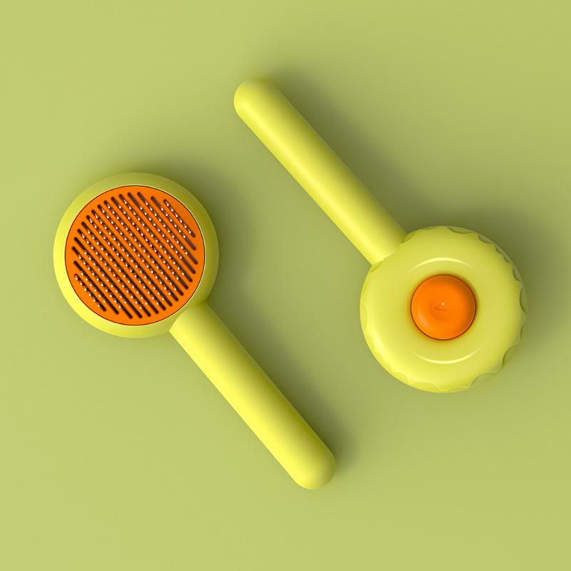 Self-Cleaning Eco-Friendly Pet Brush Cats Puppies Rabbits Deep Cleaning Washable Comb Massaging Hair Remover Slicker Shedding