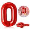 40inch Red Foil Balloons 0-9 Number Balloon Happy Birthday Wedding Party Decoration Shower Large Figures Globos