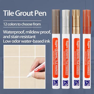Tile Gap Repair Pen: Mildew-Proof, Waterproof, and Decontaminating for Kitchen, Bathroom, Wall, and Floor.