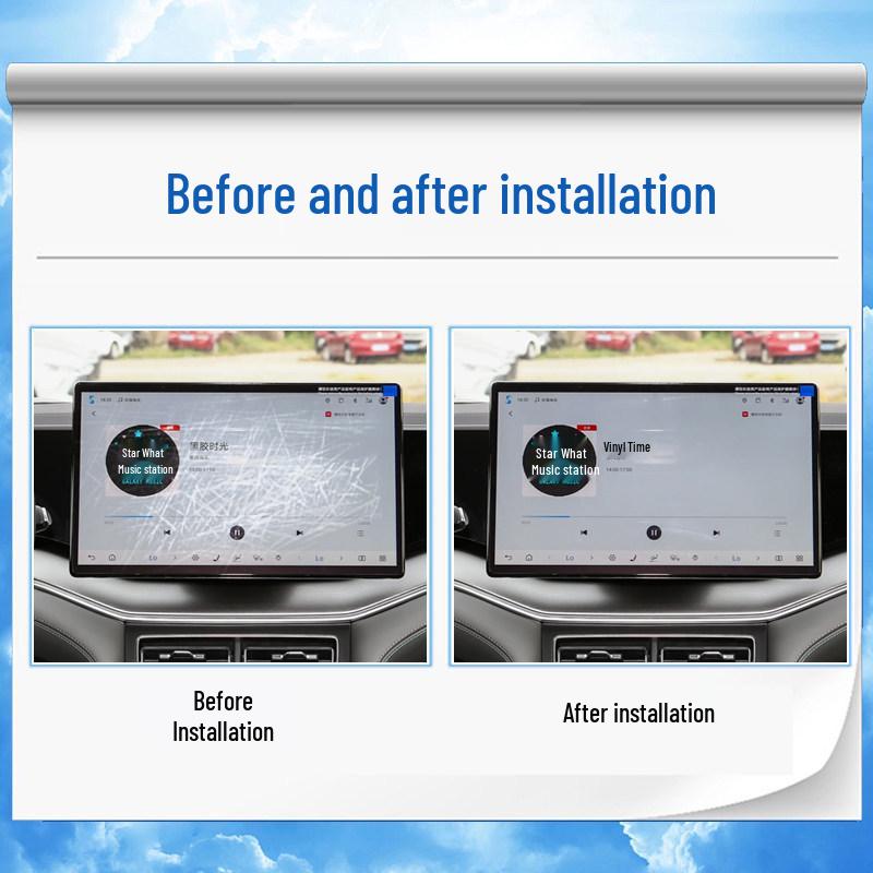 BYD Song LDMi Navigation Screen Protector for 26 Models - Dashboard Interior Protection Film