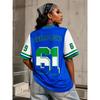 2026 Letnia Sierra Leone Nadruk Retro Street Style Koszulka, Męska i Damska Koszulka, V-neck Krótki Rękaw Codzienny Sportowy Top