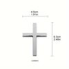 2pcs 3D Metal Cross Car Decal, Personalized Vehicle Body Decor, Durable Automotive Sticker