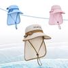 Big Brim Children's Sun Hat Sun Protection Children Beach Cap Kids Whistle Sunscreen Hat  Spring