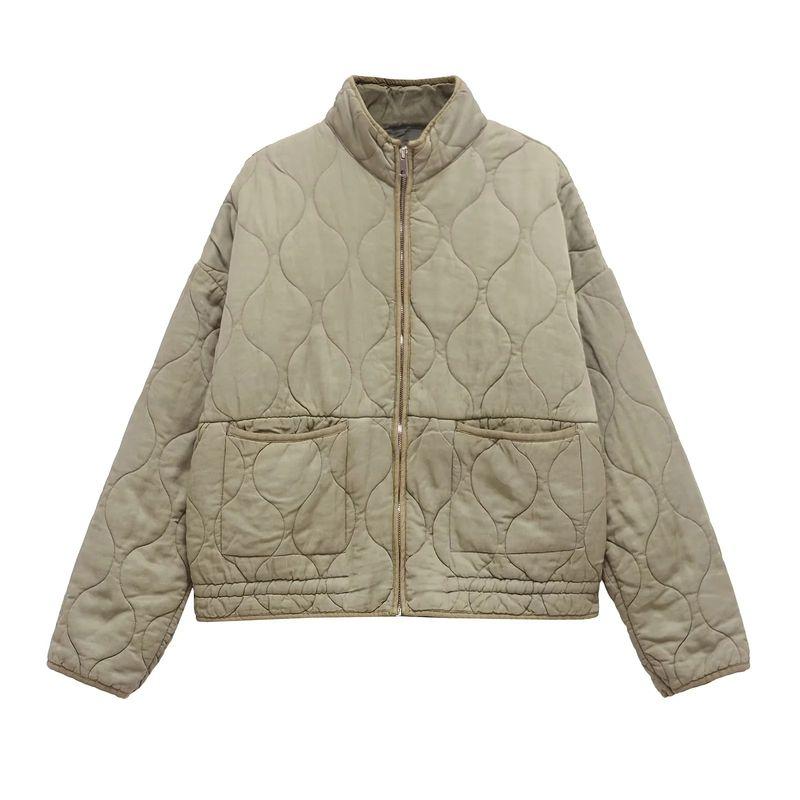 

Spring New Women s Clothing Half Turtleneck Heattech Cotton Jacket Outwear 7627040 4088242 4088052 Army Green S