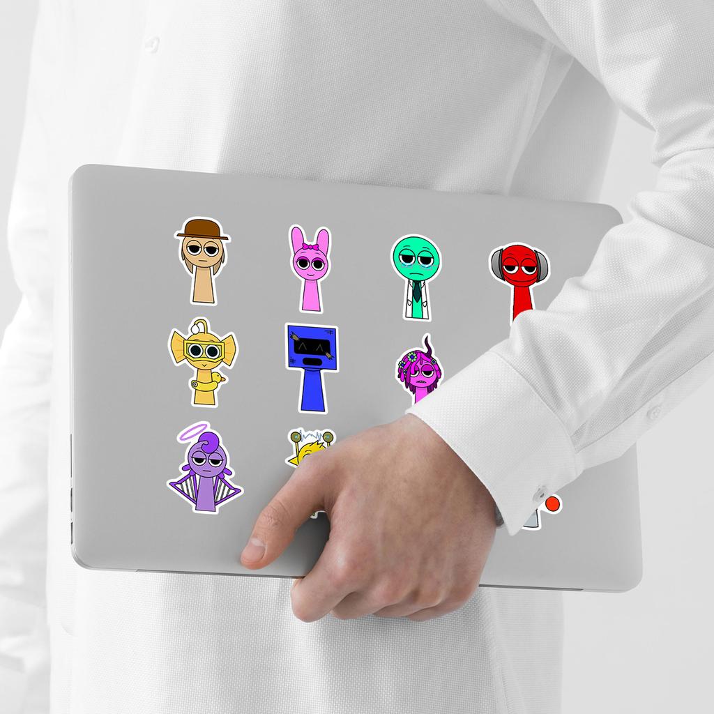 50 Samolepek s graffiti rytmických boxů Kreativní herní samolepky Vodotěsné dekorativní samolepky na kelímek na vodu, mobilní telefon, počítač