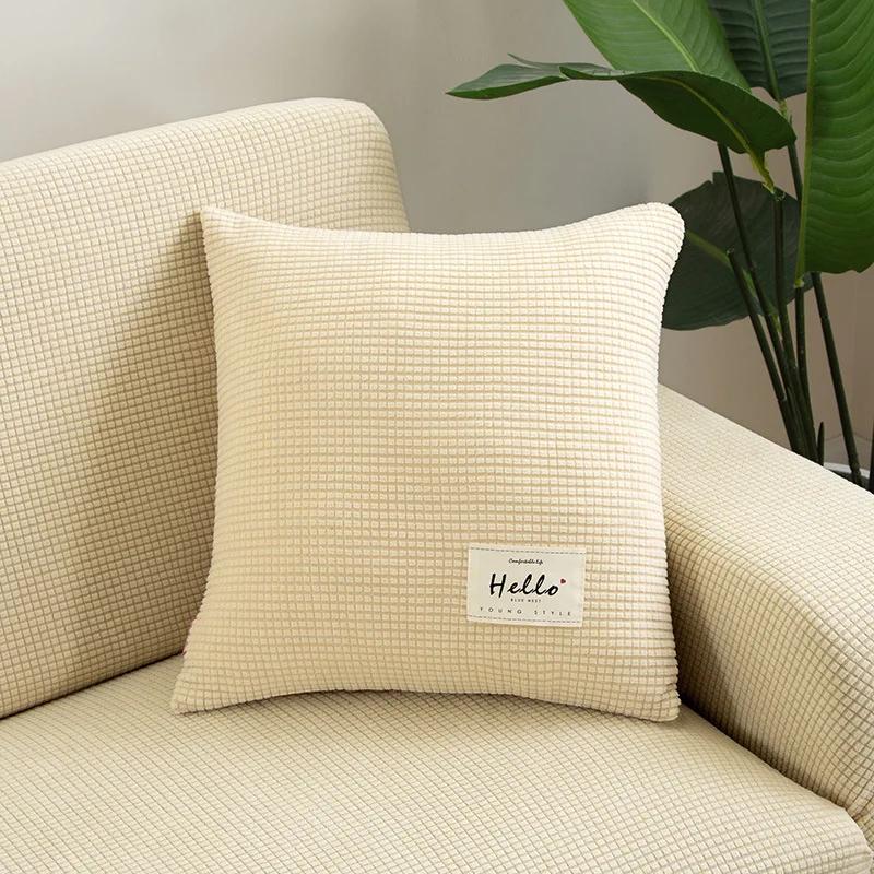 Jacquard Cushion Cover Decorative Polar Fleece Pillowcase Sofa Pillow Cover Home Pillowcas for  Home Office Sofa Bedroom 1pcs 1pcs