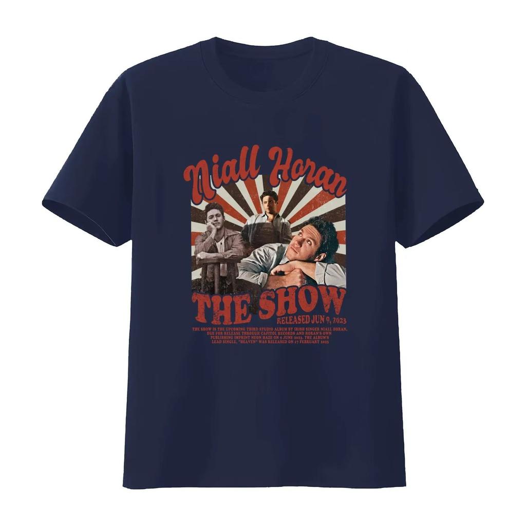 Vintage Niall Horan The Show Album Release T Shirt Vintage Y2k Tops Fashion Tees Casual Loose Graphic Print T Shirts Unisex