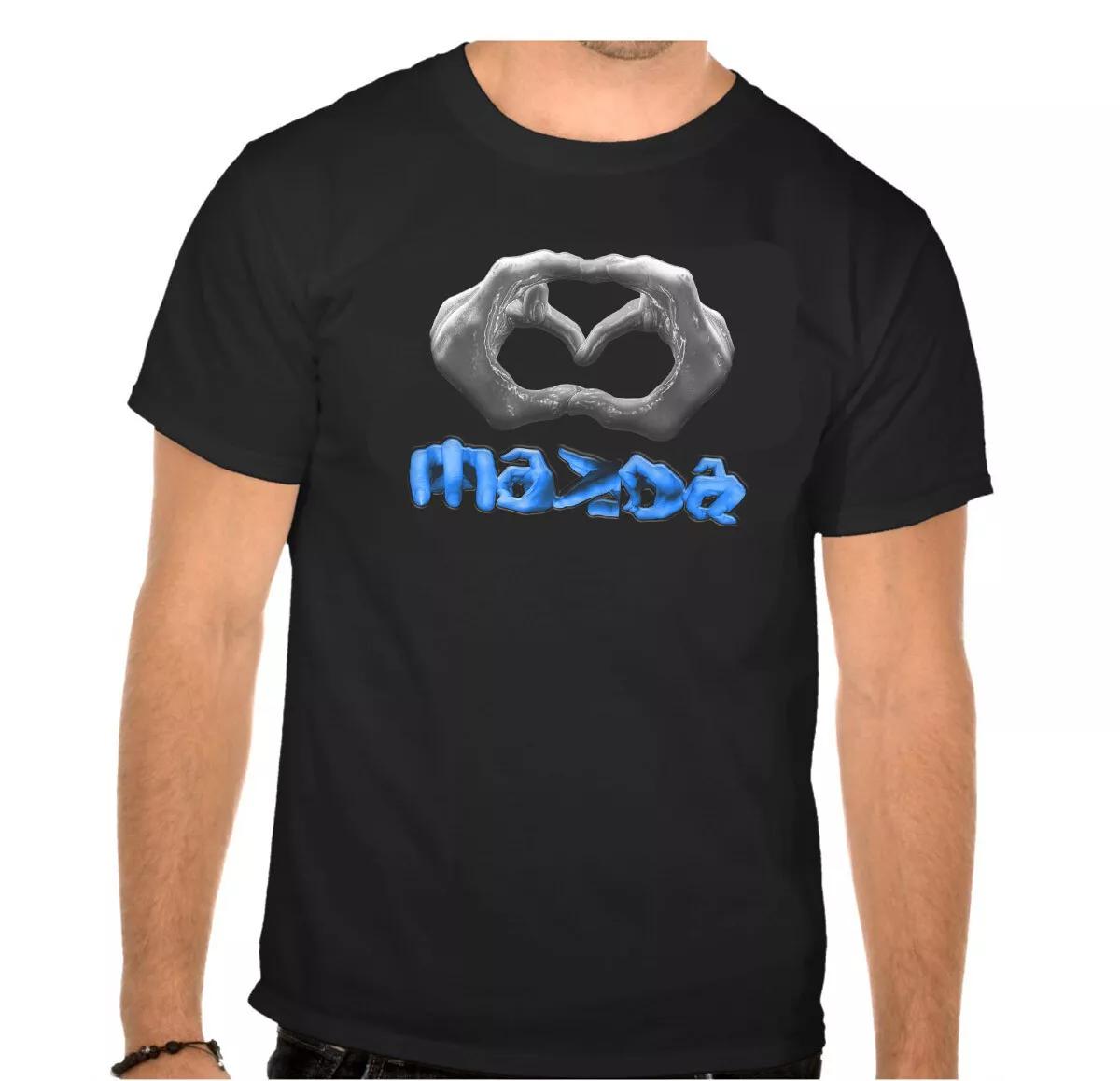 

Mazda Car Logo Finger Picture. Black T SHIRT -861- 4XL