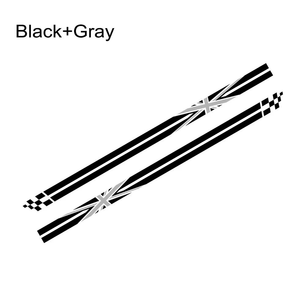 2PCS Car Door Side Stickers Union Jack Styling Decoration Decal For Mini Cooper S JCW R55 R56 R60 R61 F54 F55 F56 F60 Countryman