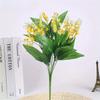 Artificial Flowers Lily of the Valley 7 Branches Fake Plastic Lily Flower Bridal Bouquet Wedding Party Decor Flores Artificiales
