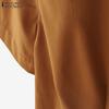 ZANZEA Women Summer V-Neck Short Sleeve Casual Blouse