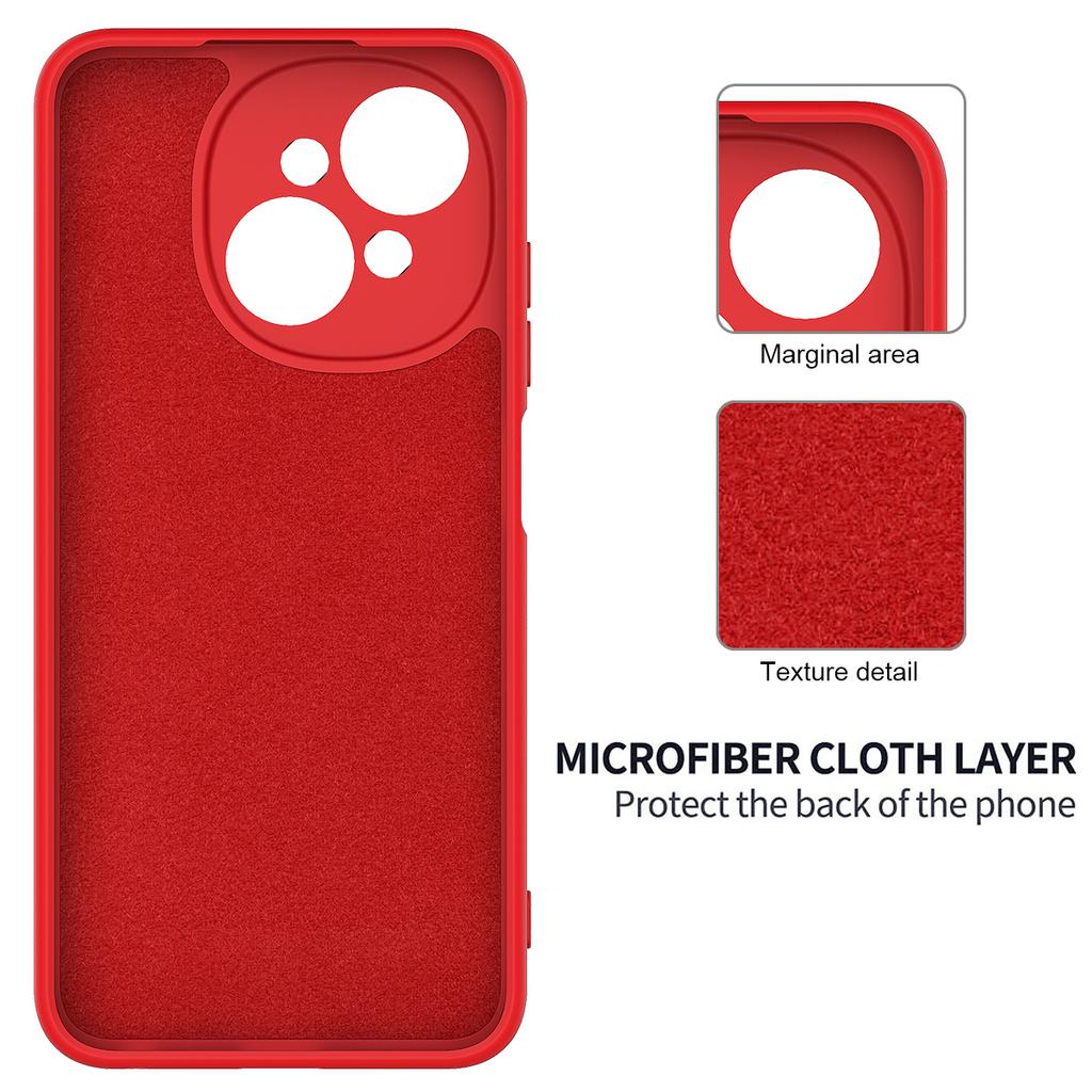 For TECNO Spark Go 2025 Case Liquid Silicone Phone Back Cover with Hand Strap