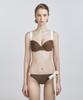 Ageunel Bow Tie Mocha Panties