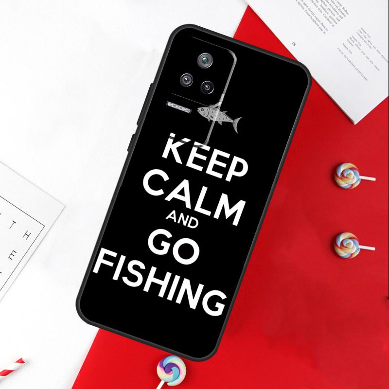 Keep Calm and Go Fishing Cover For Xiaomi 11T 12T 13T 14T Pro 13 14 15 Ultra POCO X7 Pro X3 X5 X6 F5 F6 M6 Pro Case