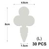Tall White Tee Tags for Garden Plants Potted Waterproof Anti-UV T Labels Greenhouse Flower Vegetables Herb Markers Sign Stakes
