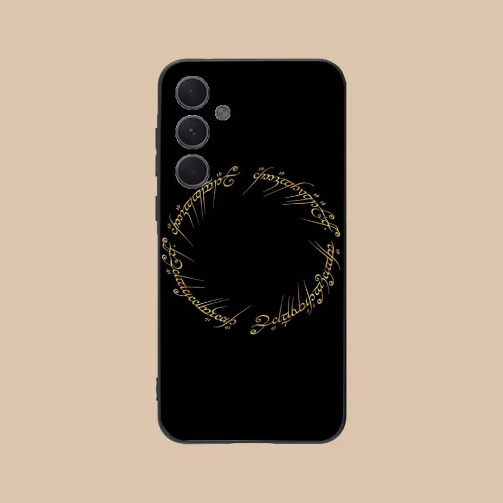 

The L-LordS R-Rings Phone Case For Samsung S25,24,21,22,23,20,S30,Ultra,Plus,Fe,Lite,Note,5G Black Cover SamsungS24fe