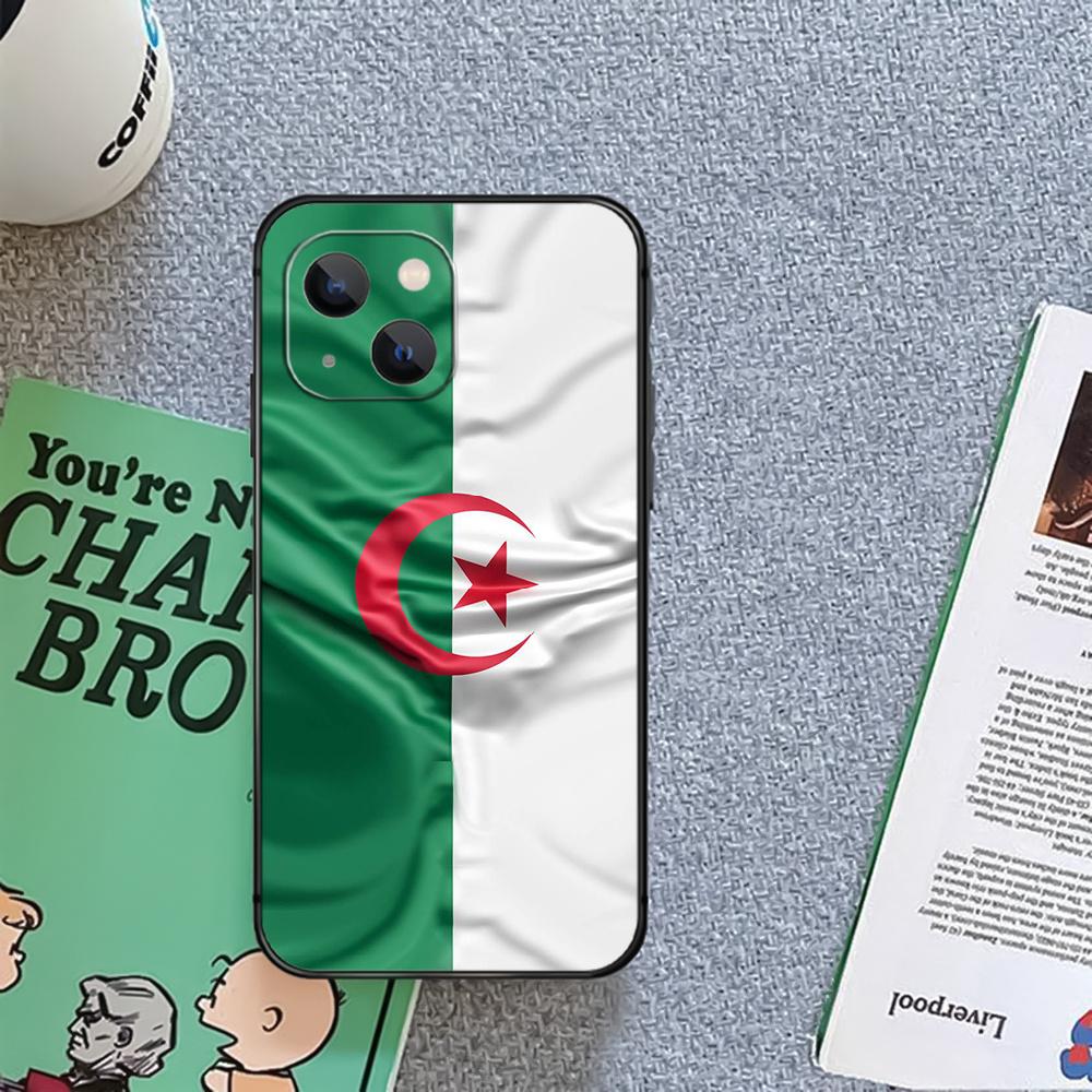 Algerien Algerische Flagge Telefon Fall Abdeckung Coque Für Iphone Xiaomi Mi Samsung Galaxy Redmi Hinweis AS 11 12 13 14 15 22 23 24 5G Pro Plus Max Fe Ultra